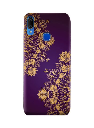 Buy TPU Silicone Case with Floral Mandala Pattern For Vivo Y91 Purple in UAE