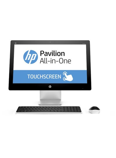Buy Pavilion 23 All-In-One Desktop With 23-Inch Display, Core i5 Processor/12GB RAM/2TB HDD/Integrated Graphics With Wireless Keyboard And Mouse Black/White in UAE