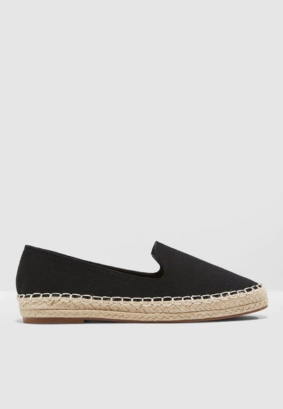 Buy Canvas Espadrille Black in Saudi Arabia