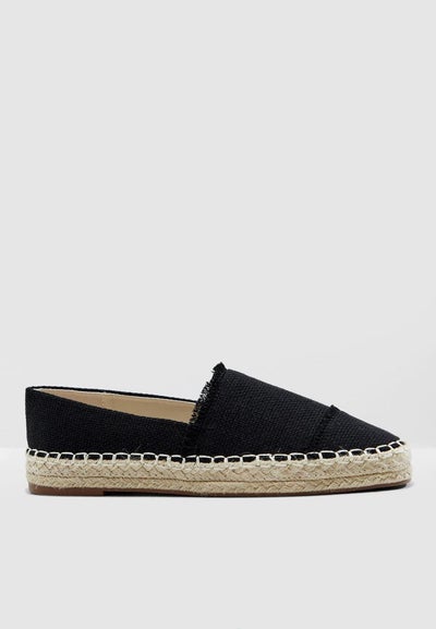 Buy Espadrilles With Fringe Detail Black in UAE