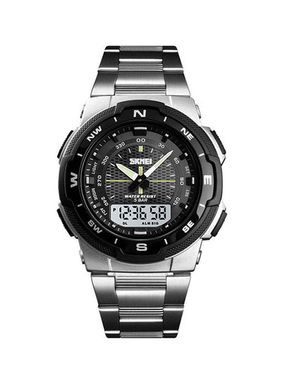 اشتري ساعة يد بعقارب + رقمية بسوار معدني طراز WH-1370 men في مصر