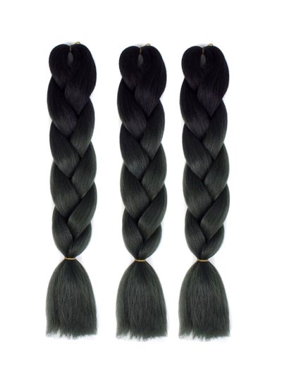 Buy 38 Piece African Braids Hair Extension Wigs Black in Saudi Arabia