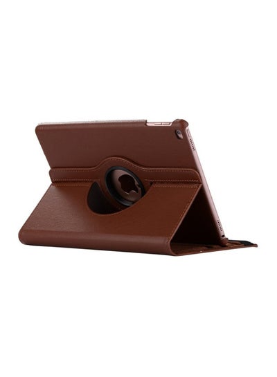 Buy 360 Degree Leather Smart Cover Case For 2018/2017 Apple Ipad 9.7 Inch Brown in Saudi Arabia