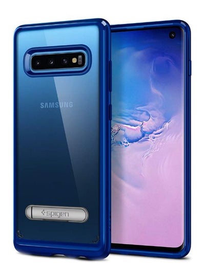 Buy Ultra Hybrid S Kickstand Case Cover For Samsung Galaxy S10 Prism Blue in UAE