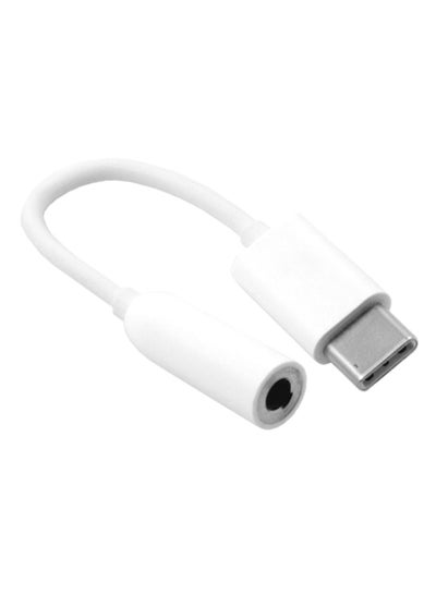 Buy Type C To 3.5mm Female Audio Jack Headphone Cable Adapter White in UAE