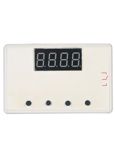 اشتري Adjustable LED Delay Relay Module Timer Control Switch Board With Case أبيض في الامارات