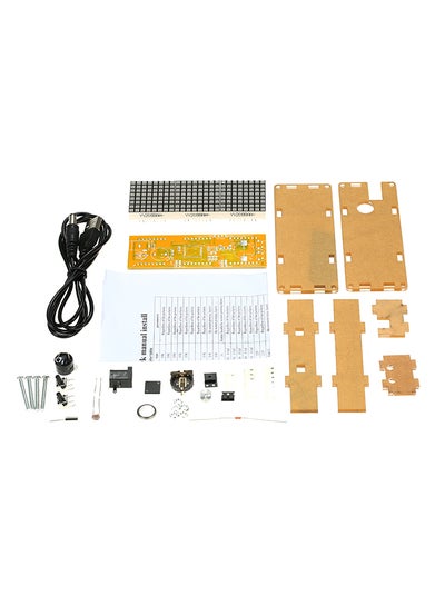 Buy DIY Digital Dot Matrix LED Alarm Clock Kit Clear in UAE