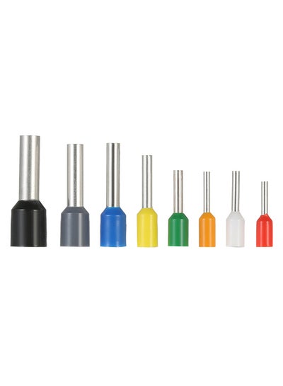 Buy 400-Piece Insulated Cord Pin End Terminal Set Multicolour in Saudi Arabia