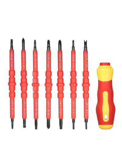 Buy 7-In-1 Electrician Changeable Insulated Screwdriver Repair Tools Kit Multicolor in Saudi Arabia