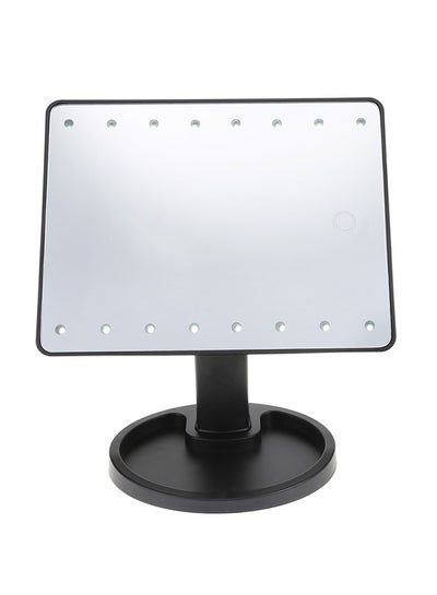 Buy 360 Degree Rotating LED Touch Screen Makeup Mirror Black in Egypt