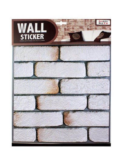 Buy Brick Wall Sticker White 50g in UAE