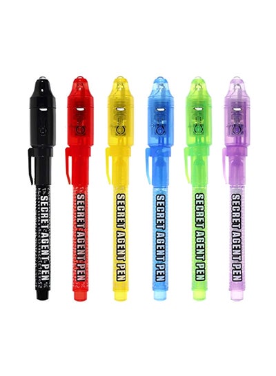 6 Piece Invisible Ink Secret Agent Pen Set Green Red Blue Price In Uae Noon Uae Kanbkam