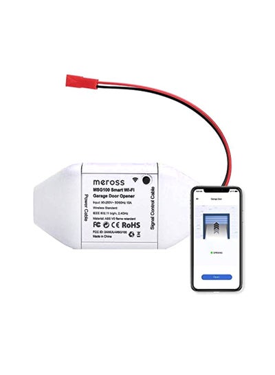 Buy Wifi Garage Door Opener Remote White 3.8x1.5x0.9inch in UAE