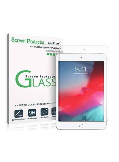 اشتري لاصقة حماية للشاشة مصنوعة من الزجاج المقوى لجهاز أبل آي باد ميني 5/ آي باد ميني 4 شفاف في السعودية