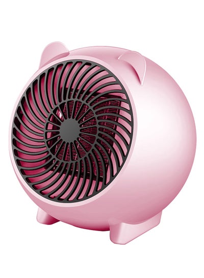 Buy Portable Mini Electric Heater 500W 500.0 W 23015 Pink in UAE