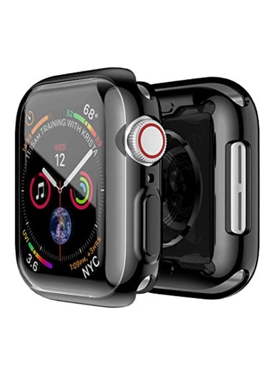 Buy Protective Case Cover With Screen Protector For Apple Watch 4 Series 44mm Black in UAE