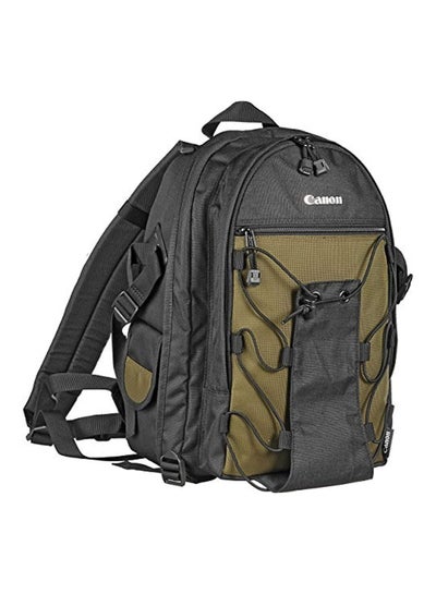 Buy Deluxe Photo Backpack For EOS SLR Cameras Black/Green in UAE