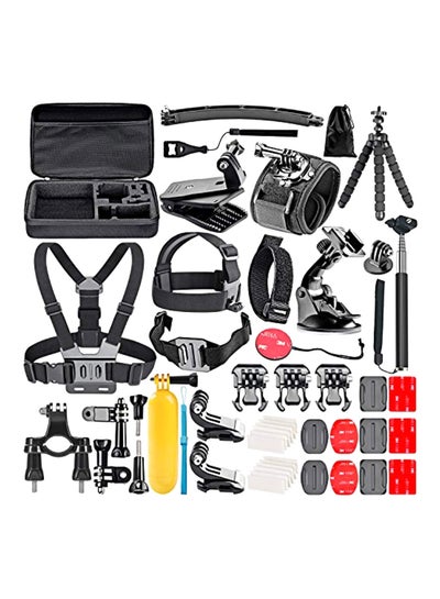 Buy 50-In-1 Accessories Kit For GoPro 7/6/5/4/3+/3/2/1 SJ4000/5000/6000/Xiaomi Yi Black/Red/Yellow in Egypt