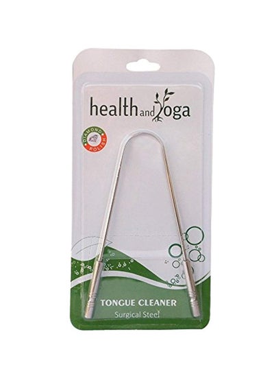 Buy Surgical Grade Tongue Cleaner Scraper Silver in UAE