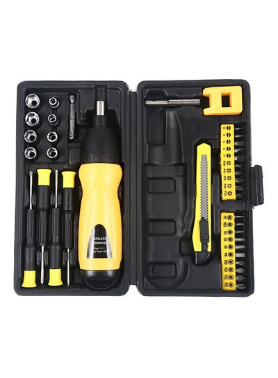 سعر طقم مفك براغي لاسلكي من 37 قطعة أصفر/أسود فى السعودية | نون ...