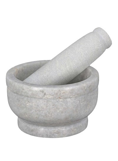 اشتري Marble Mortar Pestle رمادي 4 بوصة في الامارات