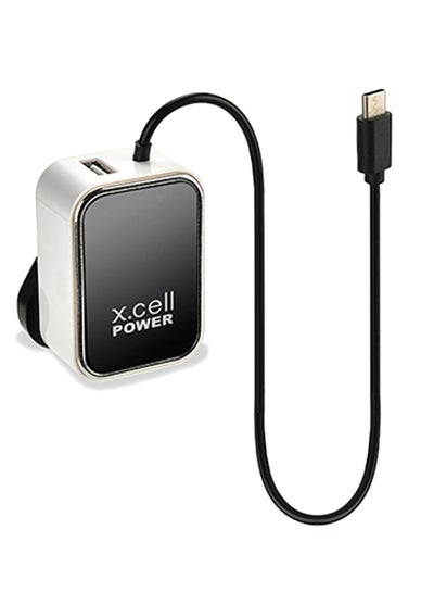 Buy Home Charger Type-C Built In Cable Multicolour in UAE