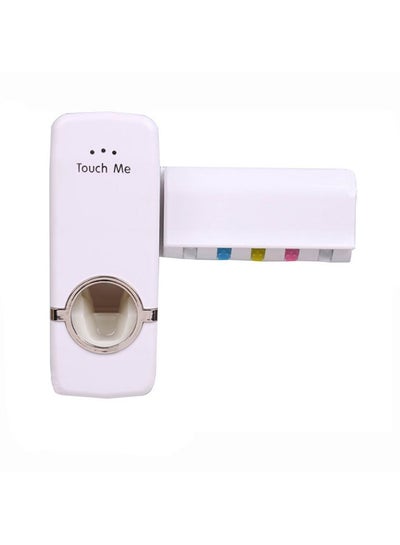 Buy Toothpaste Dispenser Set White 60x90x155cm in UAE