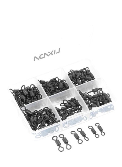 Buy 150-Piece Fishing Rolling Swivel Connector Rings Set in UAE