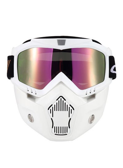 Buy Open Face Detachable Goggles & Mouth Filter Helmet in Saudi Arabia