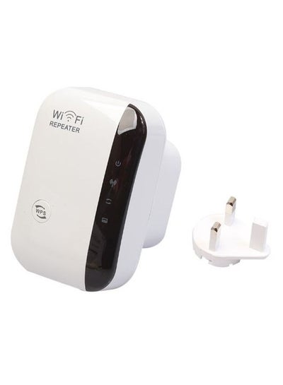 Buy 300M UK Wireless WIFI Repeater Signal Amplifier AP Router Through Walls White/Black in Saudi Arabia