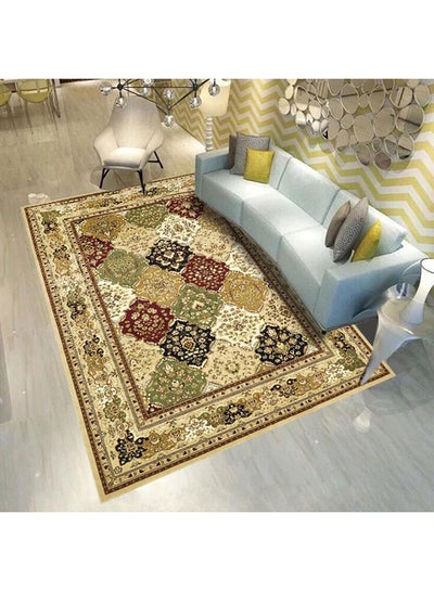 Buy Geometric Pattern Living Room Carpet Multicolour 50X80cm in UAE