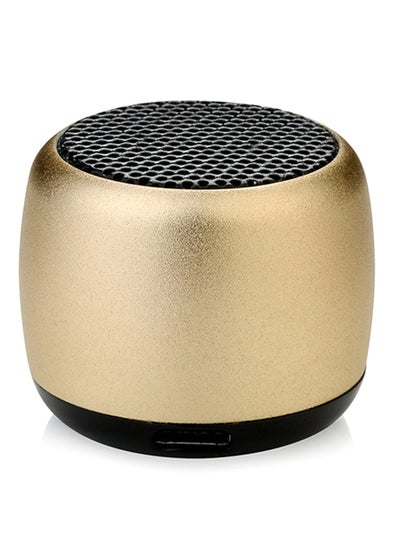 Buy Mini Portable Wireless Speaker Gold in Saudi Arabia