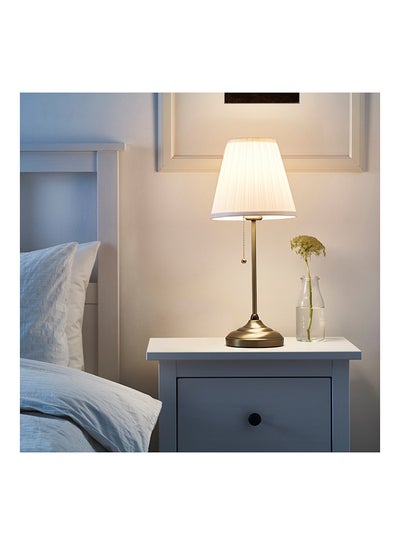 Buy Table Lamp White/Gold 55cm in UAE