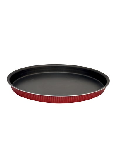 Buy Baqlawa Round Bakeware Pan Red/Black 45centimeter in Saudi Arabia