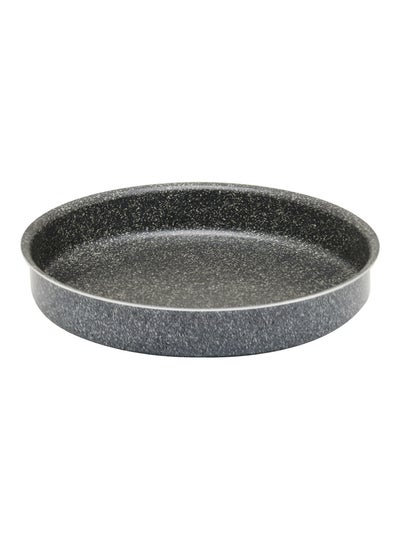 Buy Granite Round Bakeware Pan Black 30centimeter in Saudi Arabia