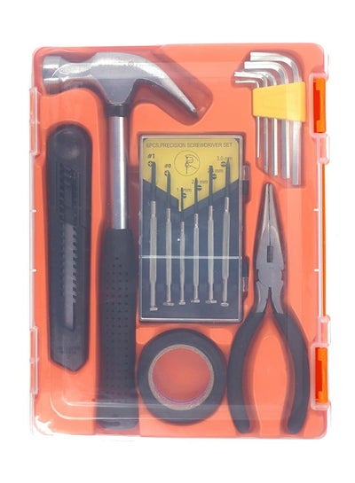 Buy 15-Piece Heavy Duty Tool Set Black/Silver 8inch in Saudi Arabia