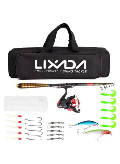 Buy Telescopic Fishing Rod And Reel Full Kit With Carrier Bag in Saudi Arabia