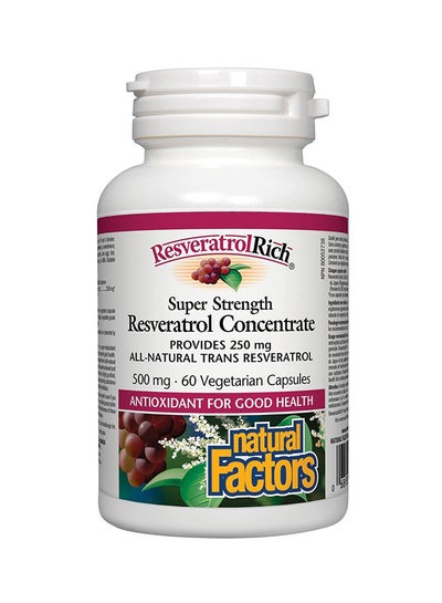 Buy Super Strength Resveratrol Concentrate - 60 Capsules in UAE