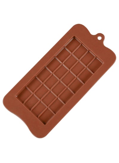 Buy 24-Square Shape Chocolate Mould Brown 22.5x0.7x10.8cm in UAE