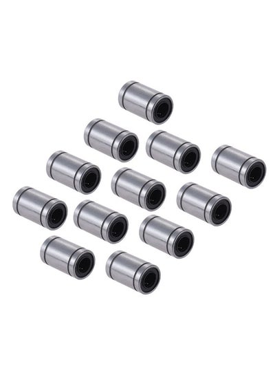 Buy 12-Piece Of Linear Ball Bearing Bushing Set Silver in UAE