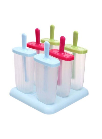 Buy 2-Piece Ice Cream Popsicle Mold Box Set Multicolour 16x14x15cm in UAE