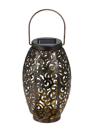 Buy Solar Power Energy LED Hanging Lantern Black 0.54kg in UAE