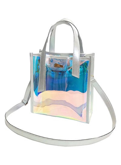 Buy Transparent Laser Crossbody Bag Multicolour in Saudi Arabia