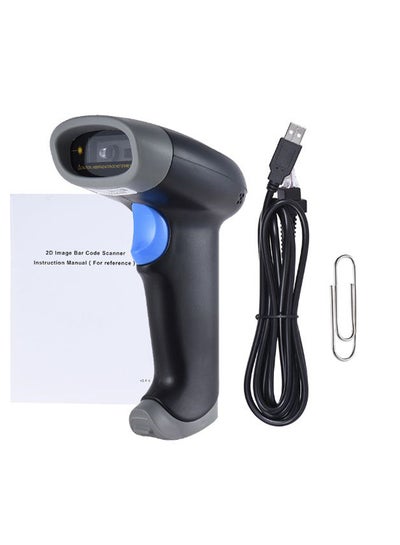 اشتري USB Barcode Scanner CCD Red Light أسود/رمادي/أزرق في الامارات