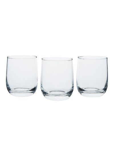 اشتري 3-Piece Water Glass Clear 270 مل في الامارات