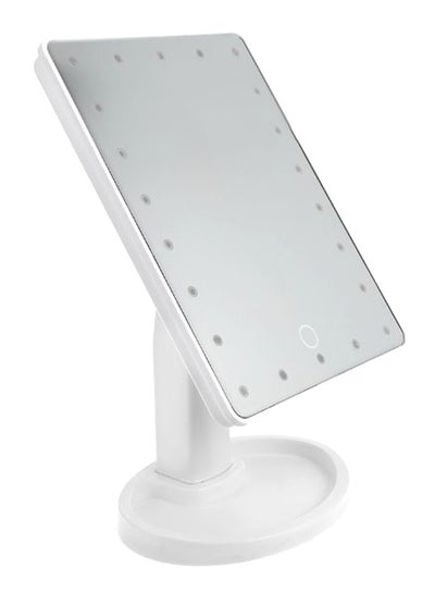 اشتري مرآة لوضع مستحضرات التجميل بشاشة تعمل باللمس وإضاءة LED  الأبيض / صافِِ في مصر