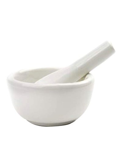 Buy Mortar And Pestle White 2.75x1.5inch in UAE