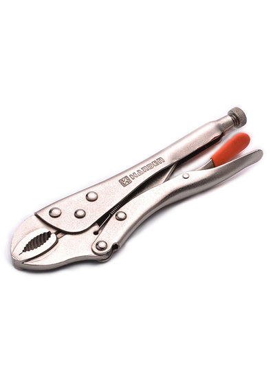 Buy Professional Round Jaw Lock-Grip Pliers Silver/Orange 10inch in UAE