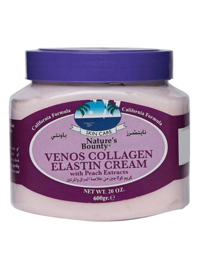 Buy Venos Collagen Elastin Cream With Peach Extract Pink 600ml in Egypt
