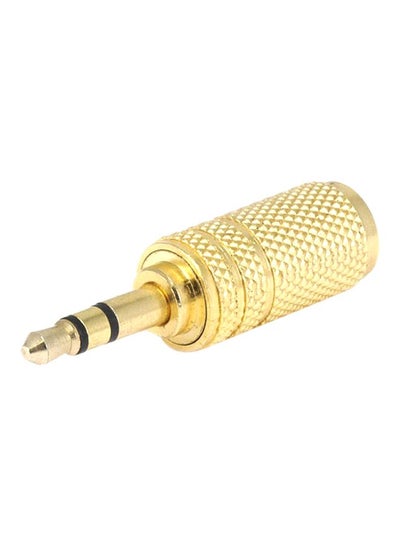 Buy Gold Plated Mono Jack Adaptor Gold in UAE
